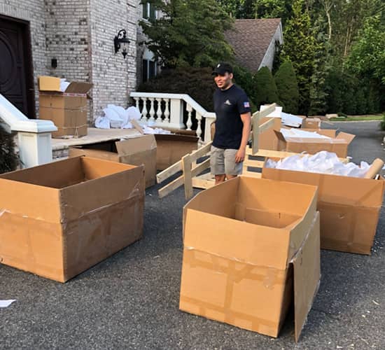 Professional unpacking services by Monroe Moving and Storage